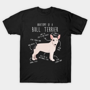 Bull Terrier Dog Anatomy T-Shirt